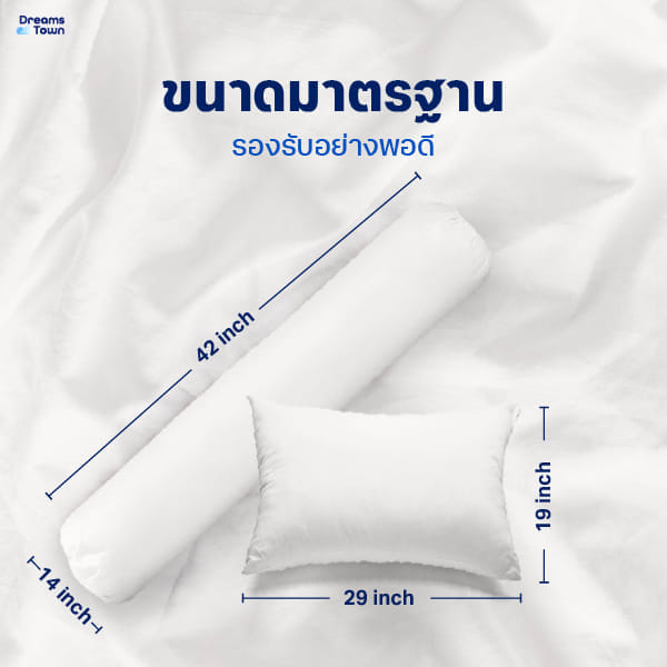 เซ็ตหมอน+หมอนข้างโพลีเอสเตอร์ DREAMSTOWN_5